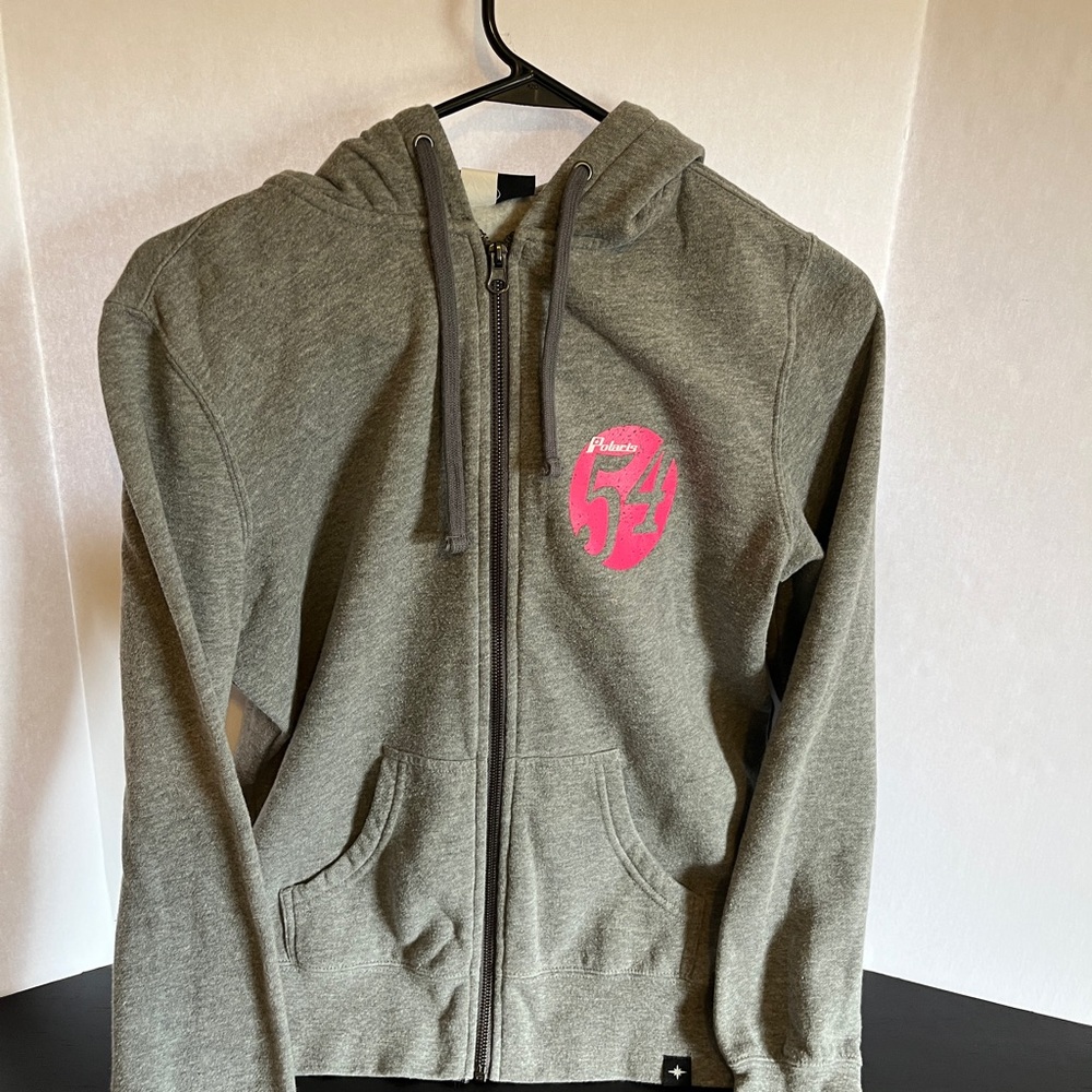 Polaris Hooded Zipup Sweatshirt Grey